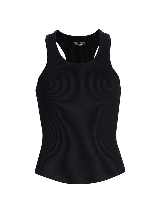 Womens Sporty Ribbed Tank Top Product Image