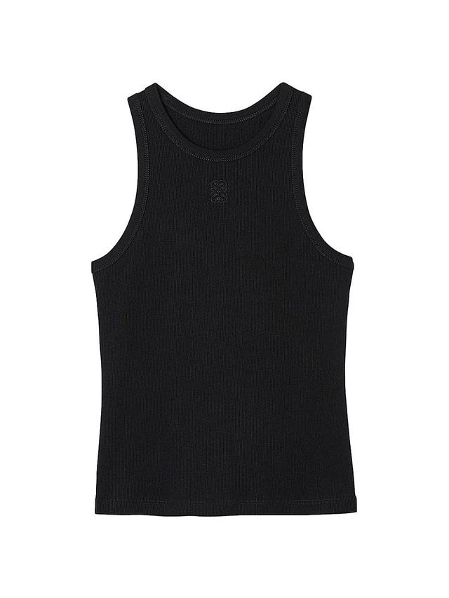 sandro Basic Rib Cotton Tank Product Image