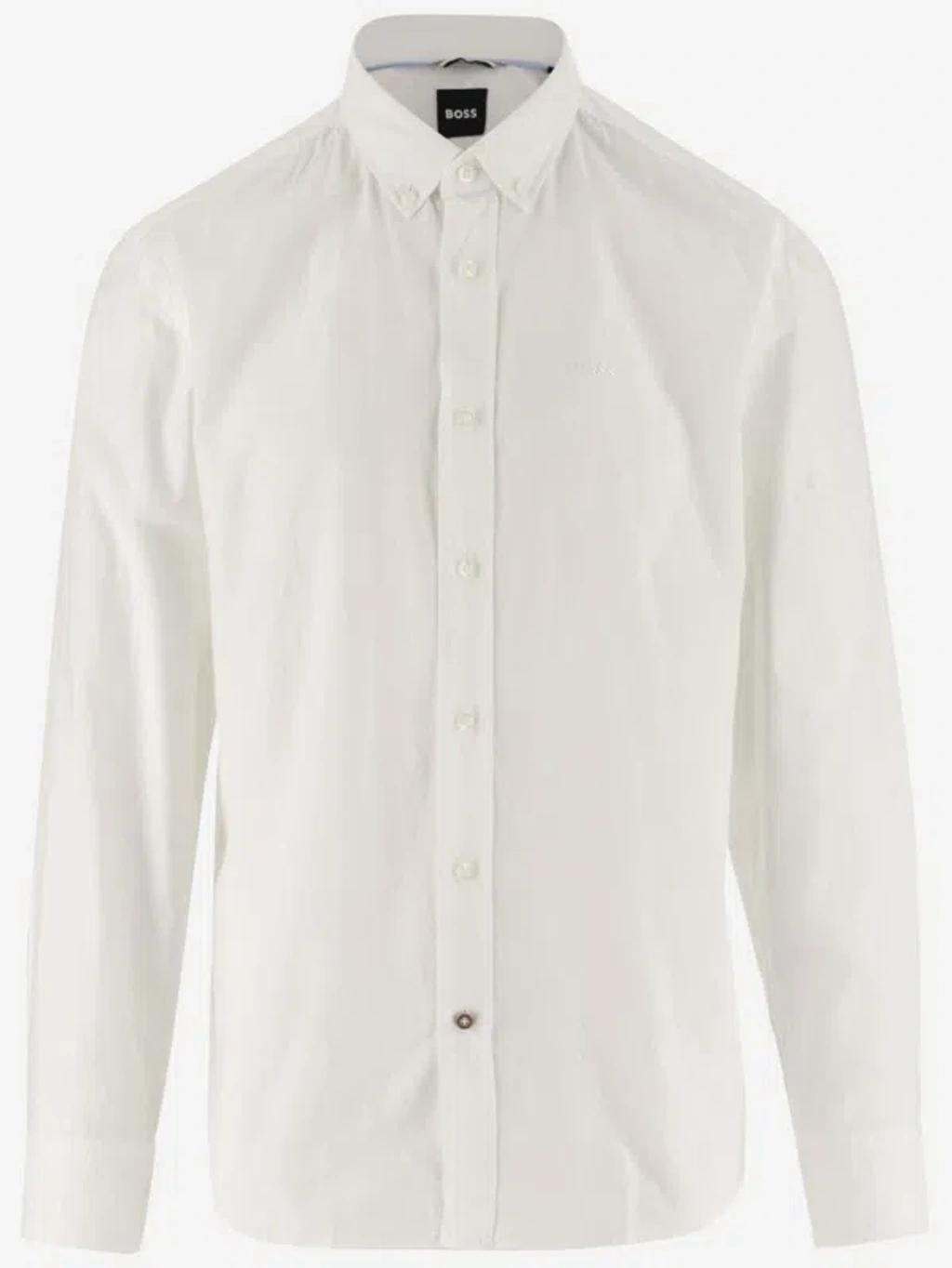 White Regular Fit Shirt Product Image