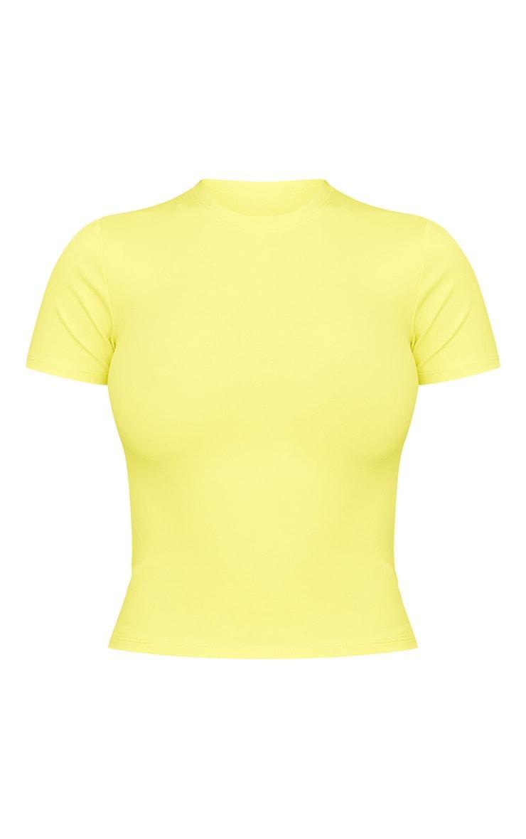 Lime Sculpt Longline Short Sleeve Gym Top Product Image