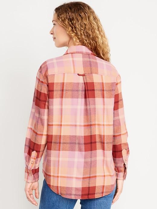 Button-Down Flannel Tunic Product Image