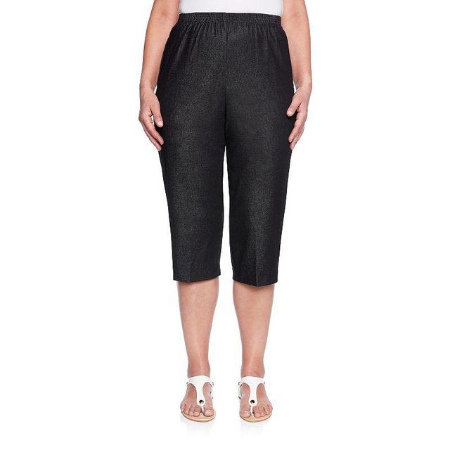 Alfred Dunner Petite Pull-On Capri Jeans Product Image