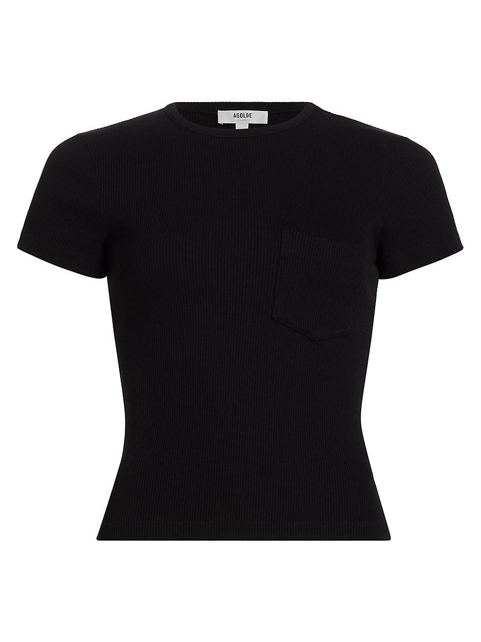 Agolde Arlo Rib Knit Pocket Tee Product Image