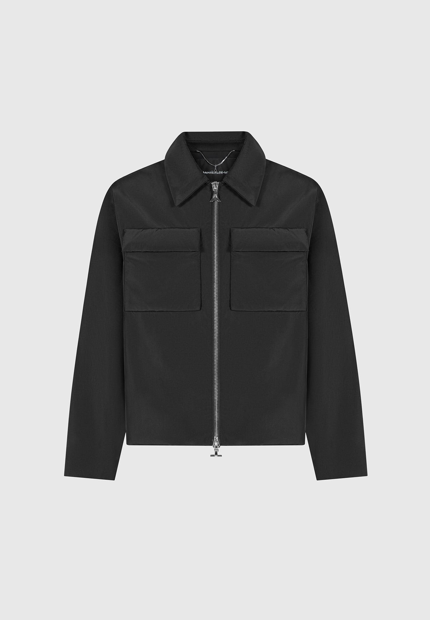 Nylon Boxy Jacket - Black Male Product Image