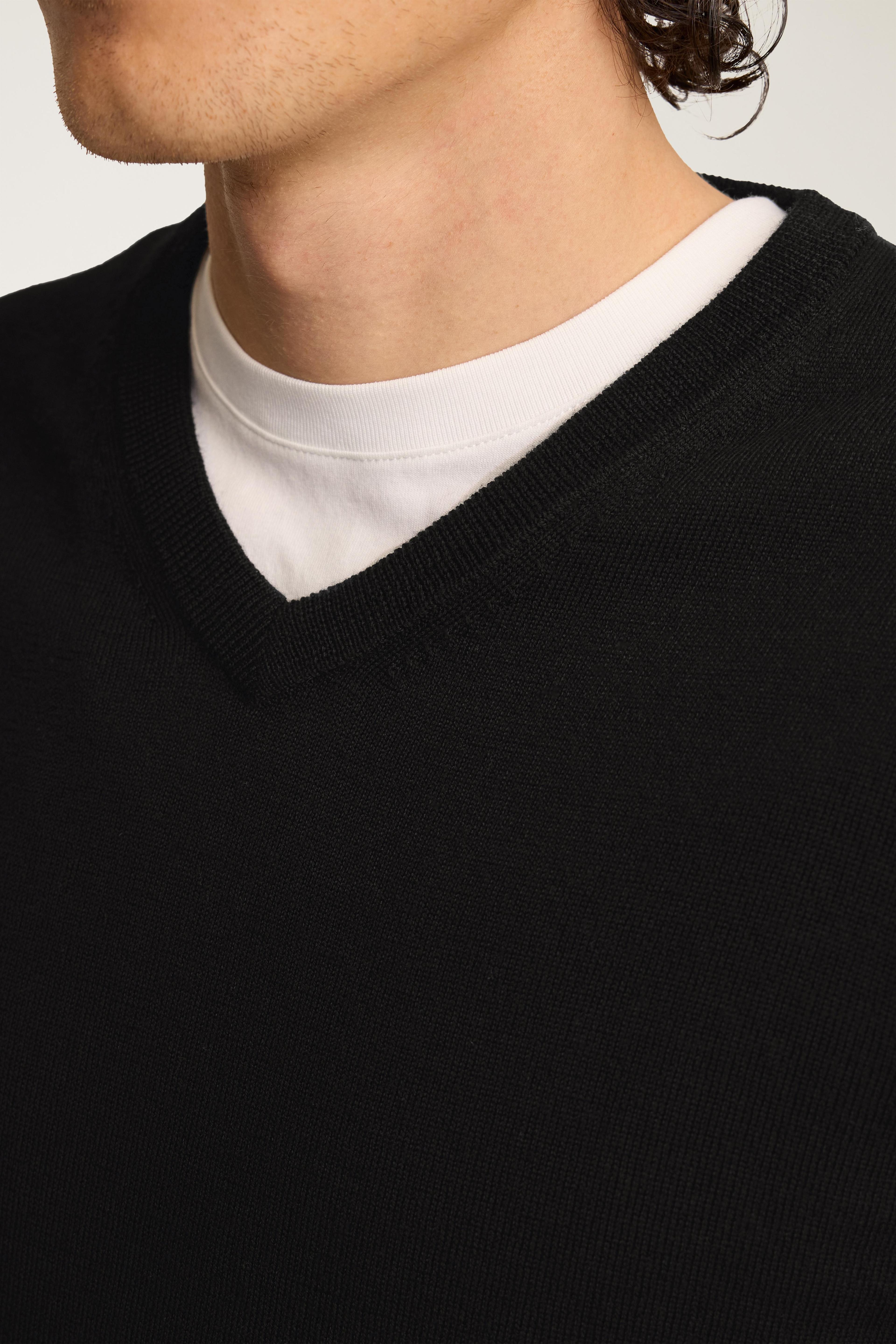 Washable Merino V-Neck Sweater Product Image