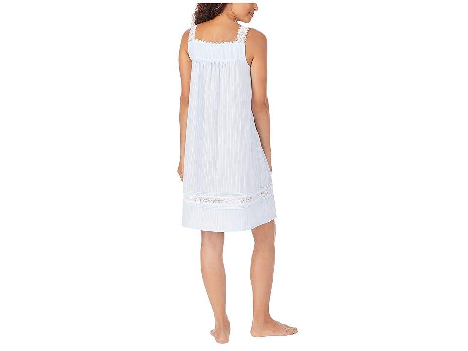 Eileen West Cotton Dobby Striped Chemise Nightgown Product Image