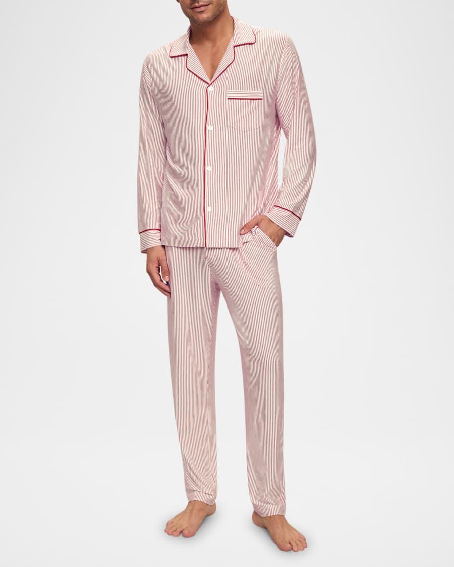 Men's William Long-Sleeve Tencel Modal Pajama Set Product Image