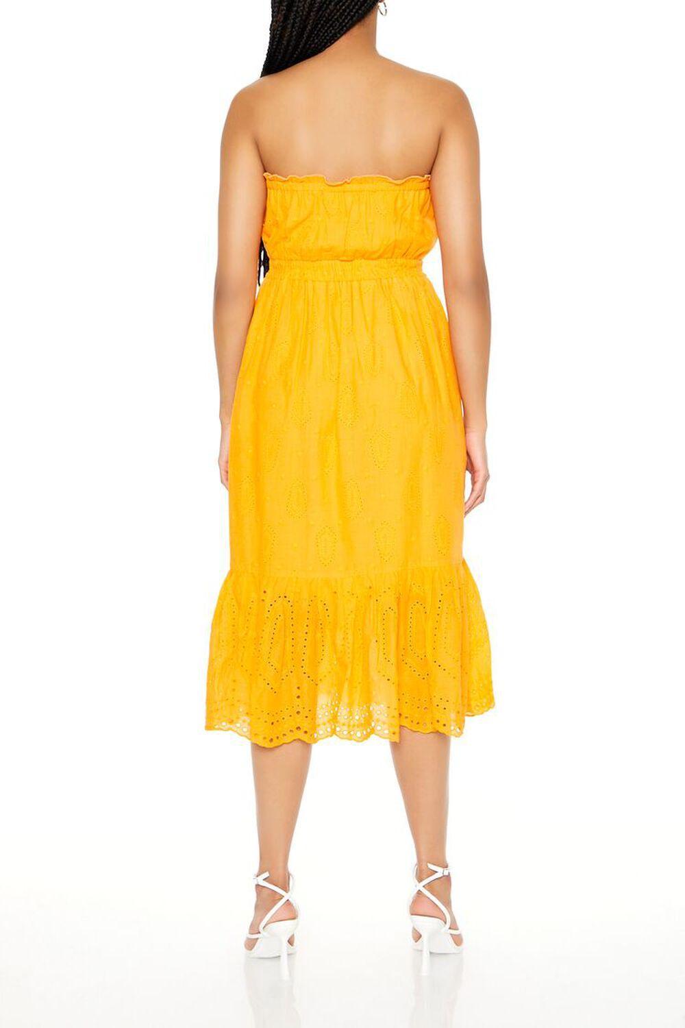 Strapless Eyelet Bow Midi Dress | Forever 21 Product Image