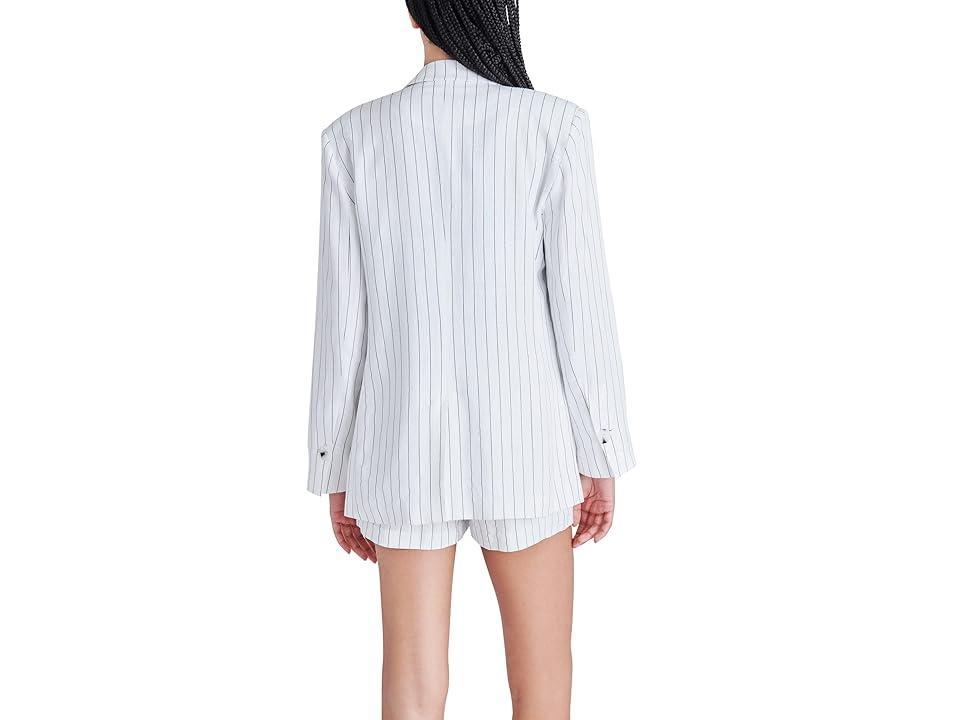 Steve Madden Jessa Blazer (Ivory Stripe) Women's Jacket Product Image