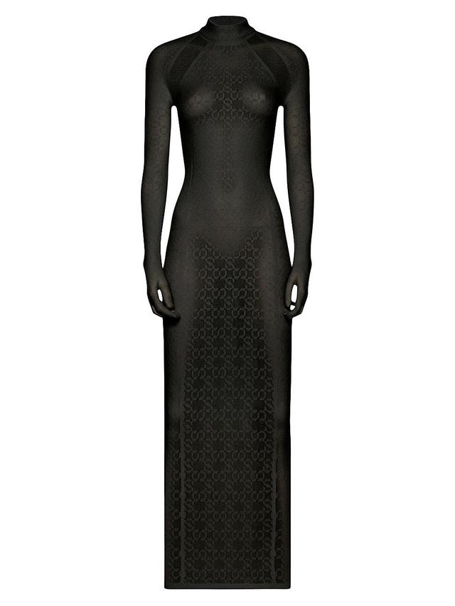 Womens SIMKHAI x Wolford Semi-Sheer Logo Dress Product Image