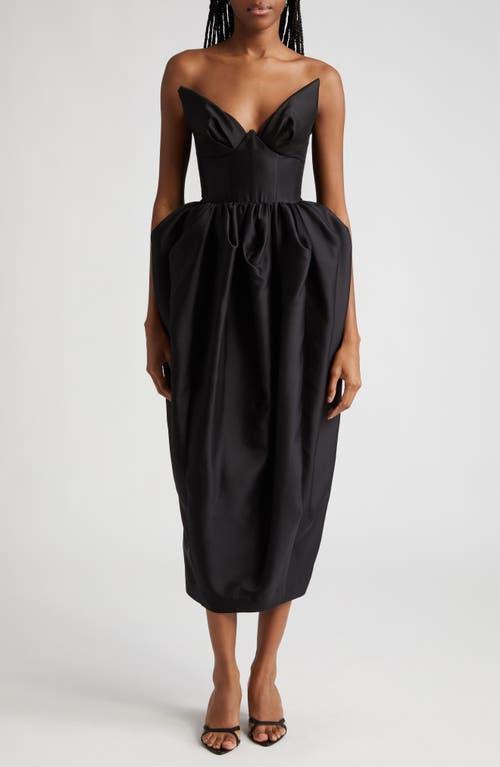 Zimmermann Matchmaker Silk & Wool Bustier Midi Dress Product Image