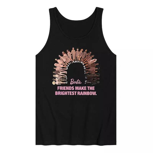 Mens Barbie Friends Brightest Rainbow Tank Top Product Image