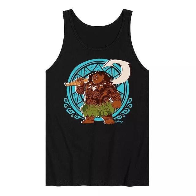 Disneys Moana Mens Pattern Maui Graphic Tank Top Product Image