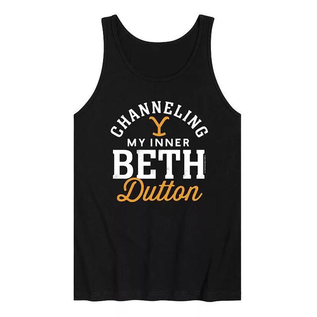 Mens Yellowstone Inner Beth Dutton Tank Top Product Image