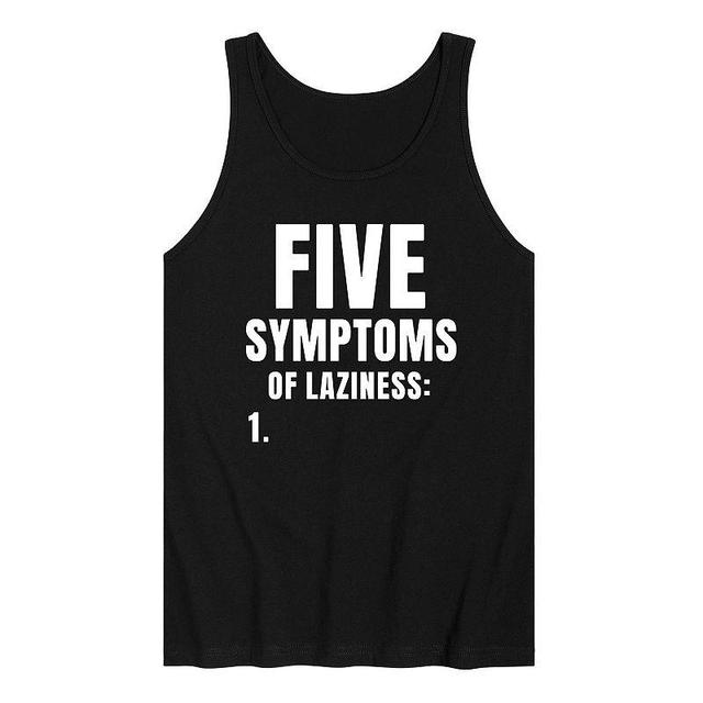 Mens Symptoms Of Laziness Tank Top Product Image