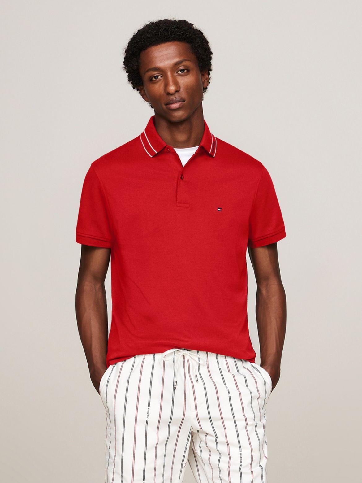 Tommy Hilfiger Men's Regular Fit Monotype Interlock Polo Product Image