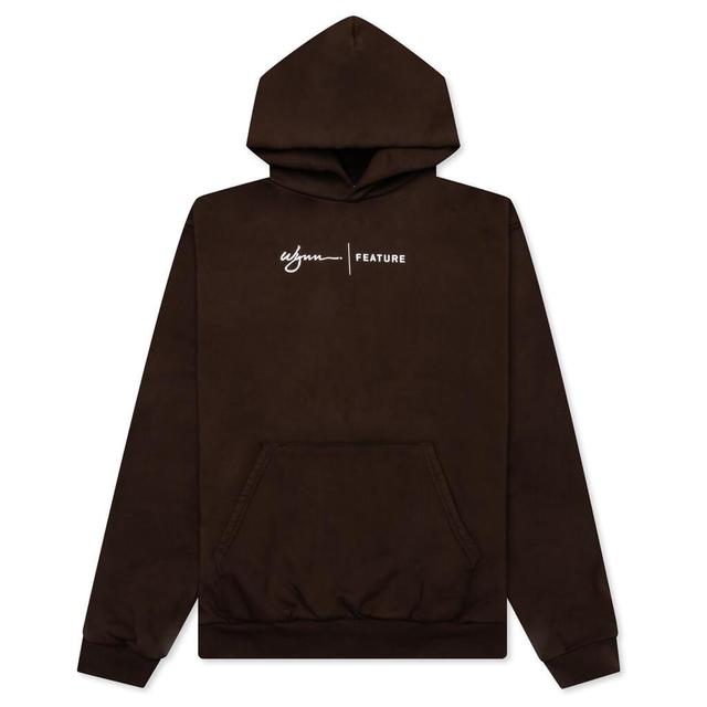 Feature x Wynn Logo Lock Up Hoodie - Bitter Chocolate Male Product Image