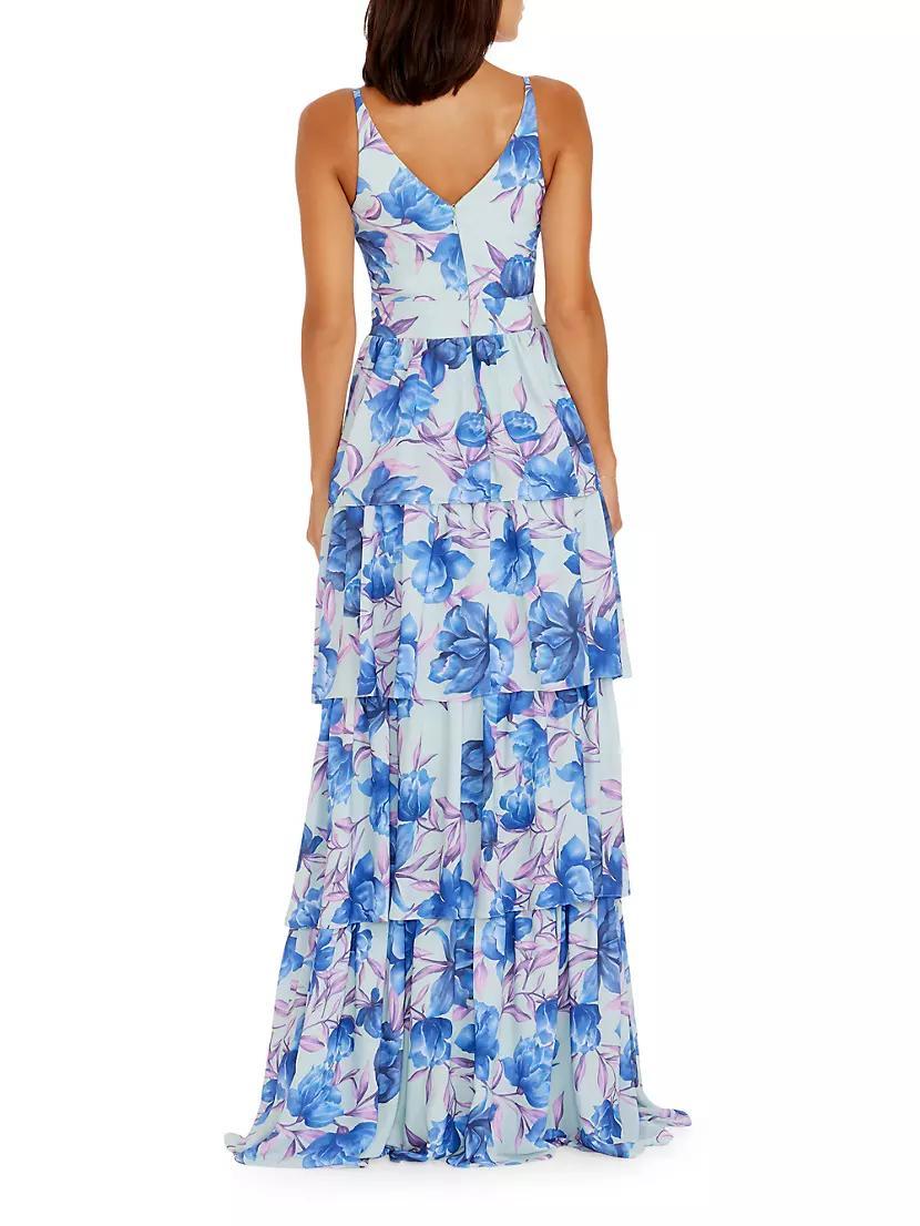 Lorain Floral Georgette Maxi Dress Product Image