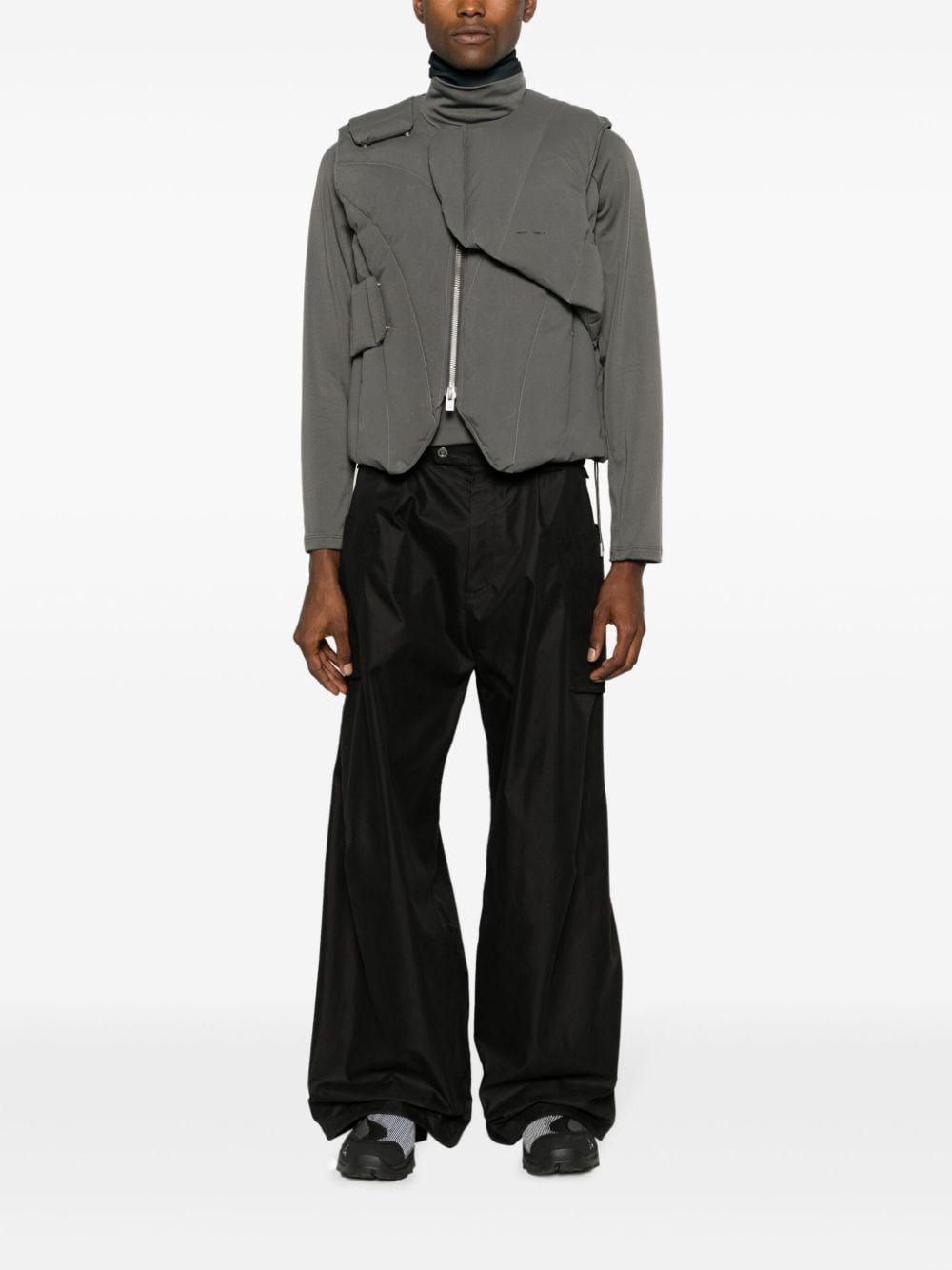 HELIOT EMIL Gray Layered Down Vest In Grey Product Image