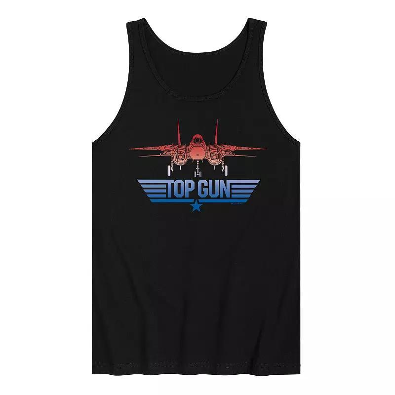 Mens Top Gun Logo Tank Black Product Image