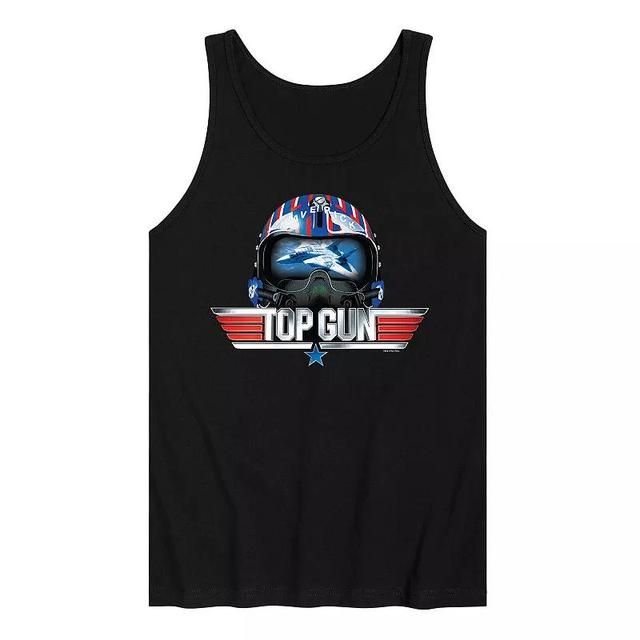 Mens Top Gun Maverick Helmet Tank Top Product Image