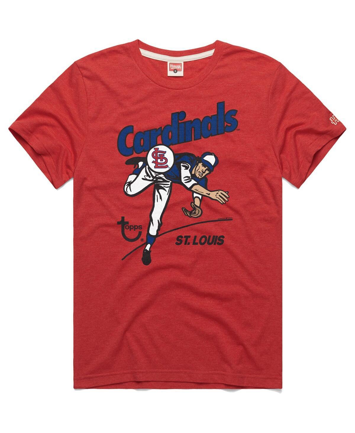 Mens Homage x Topps St. Louis Cardinals Tri-Blend T-Shirt Product Image