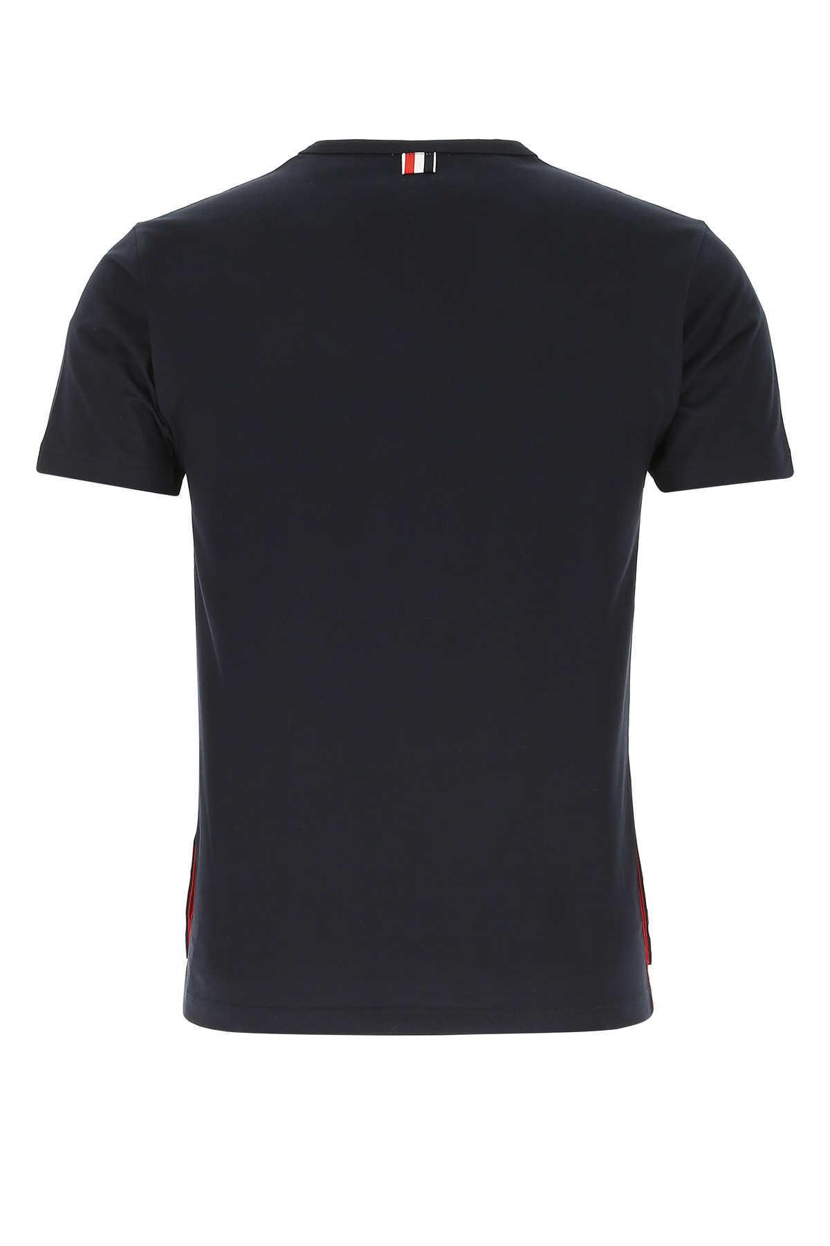 Midnight Blue Cotton T-shirt In 415 Product Image