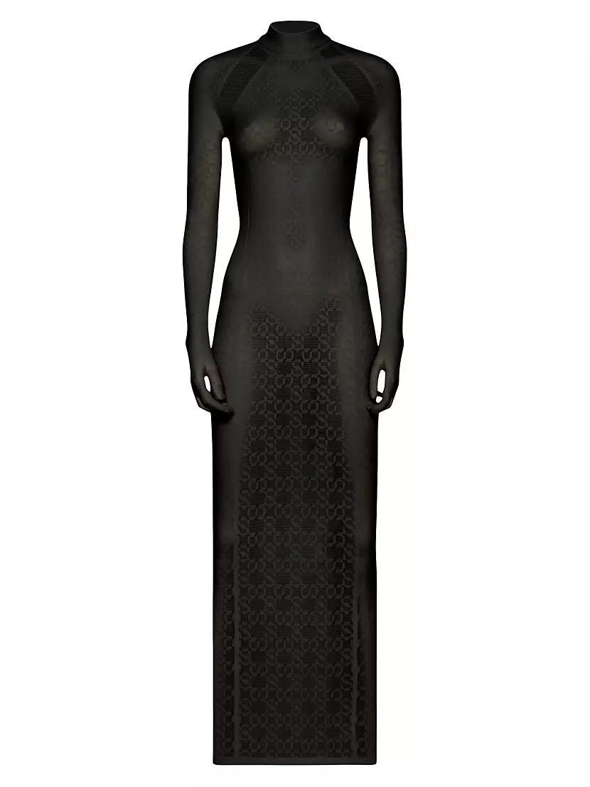 SIMKHAI x Wolford Semi-Sheer Logo Dress Product Image