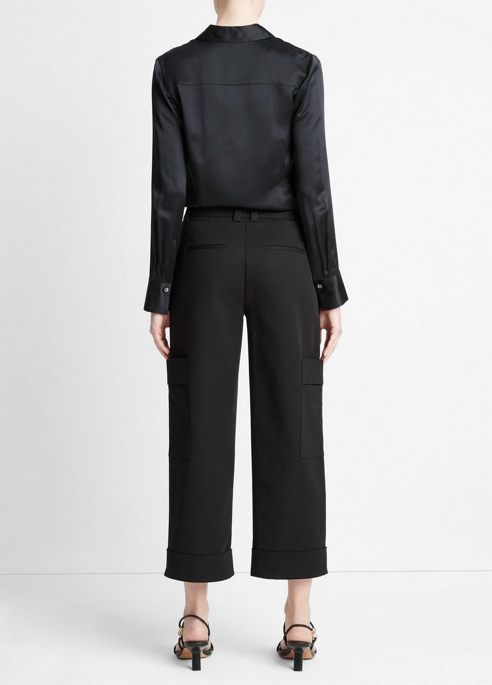 Cotton Cropped Utility Pant Product Image