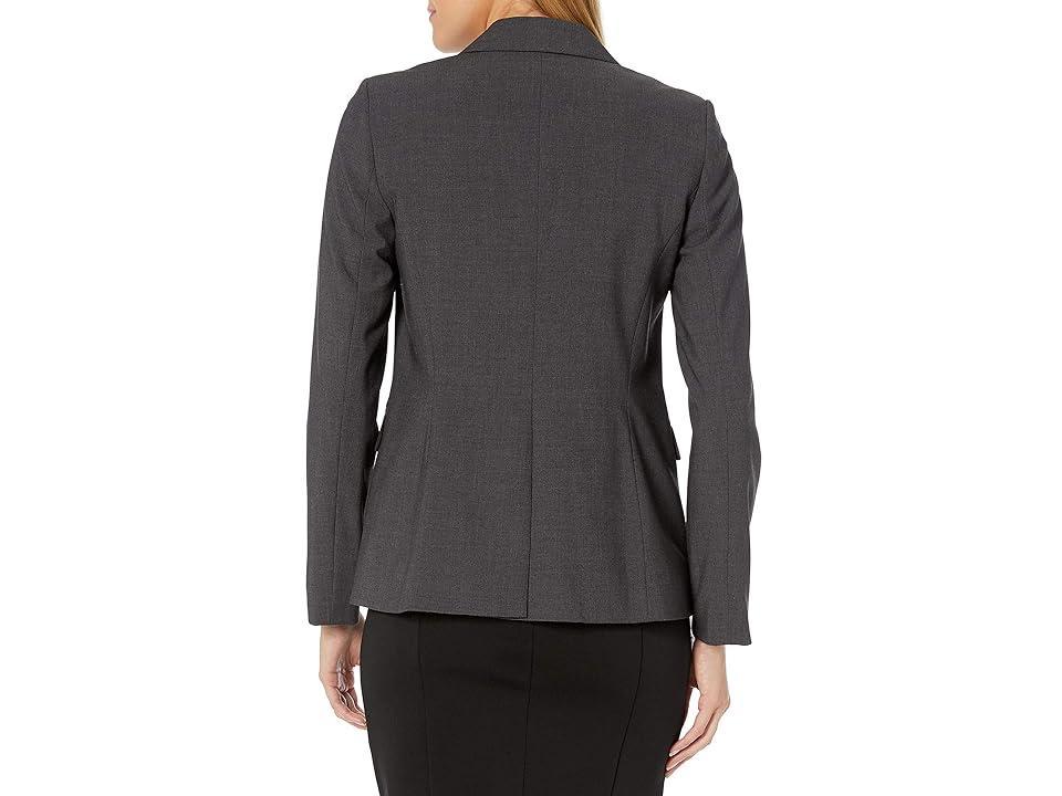 Calvin Klein Notch Lapel Long Sleeve One Button Jacket Product Image