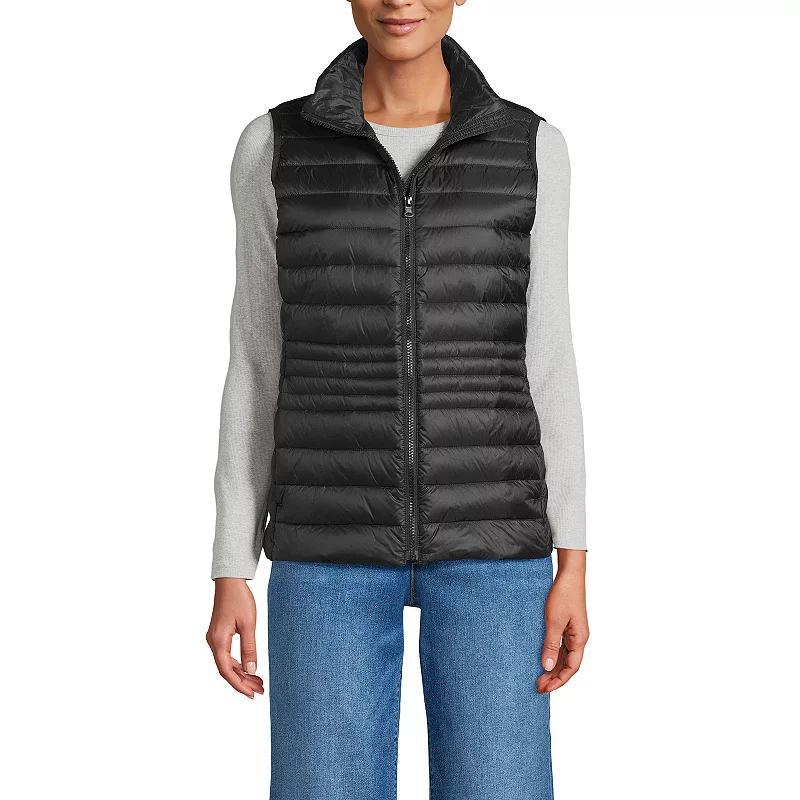 Petite Lands End Wanderweight Down Puffer Vest, Womens Product Image