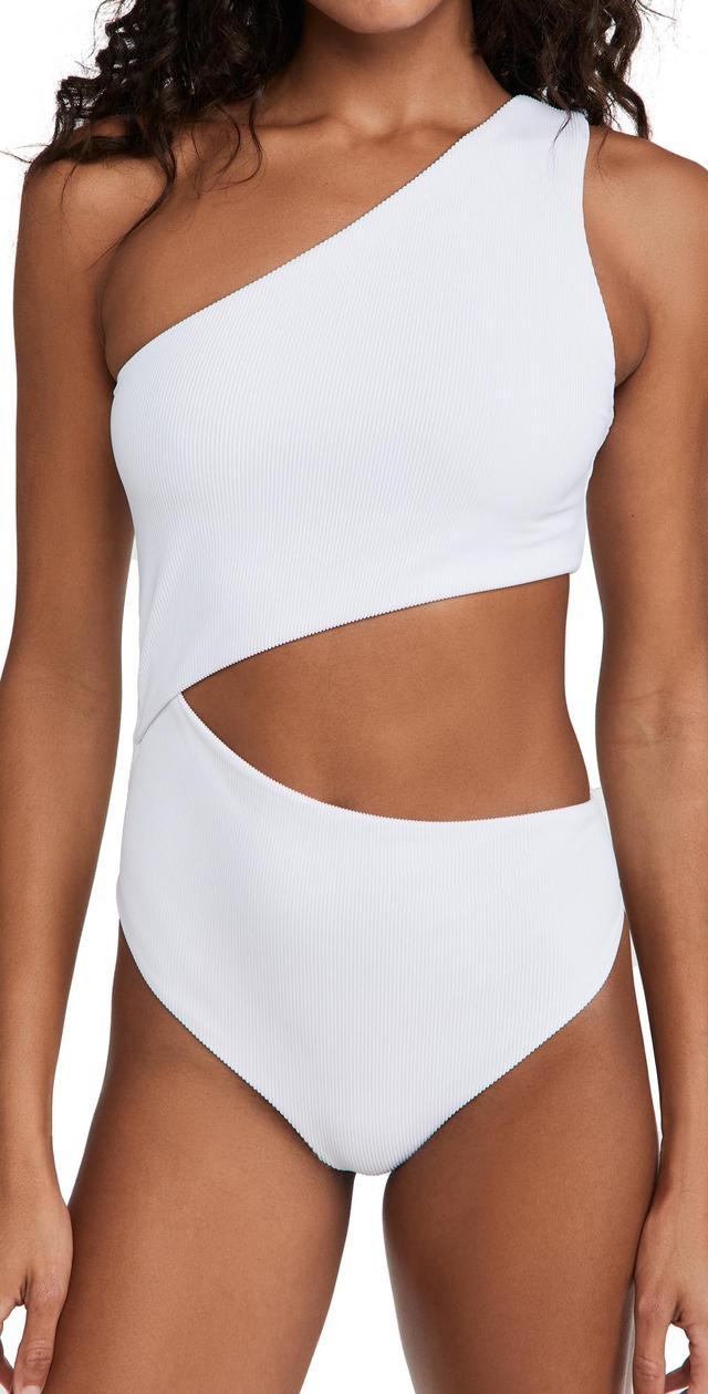 Beach Riot Celine Cutout One-Shoulder One-Piece Swimsuit Product Image