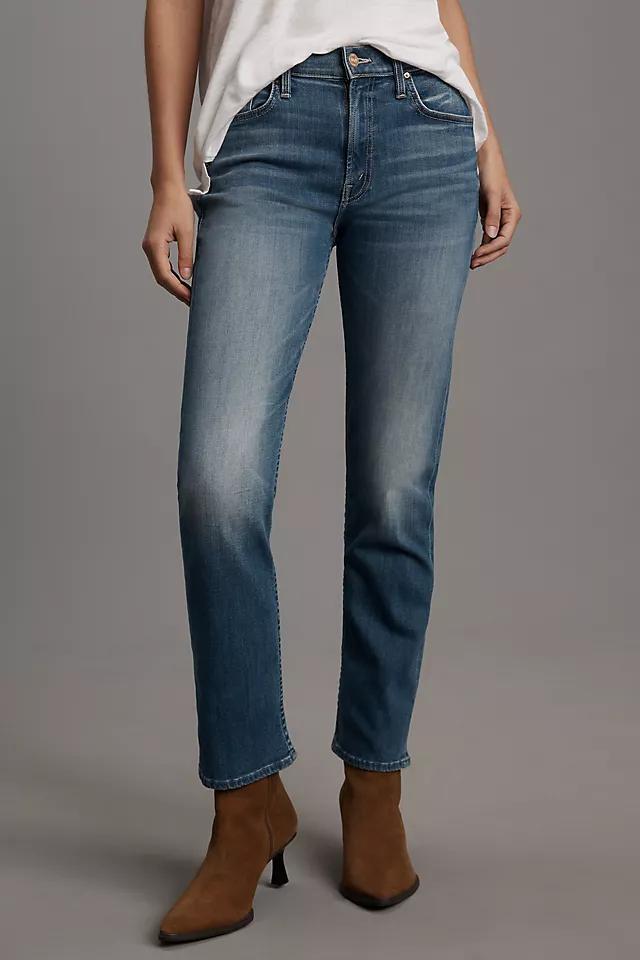 MOTHER The Rider Mid-Rise Straight-Leg Ankle Jeans Product Image