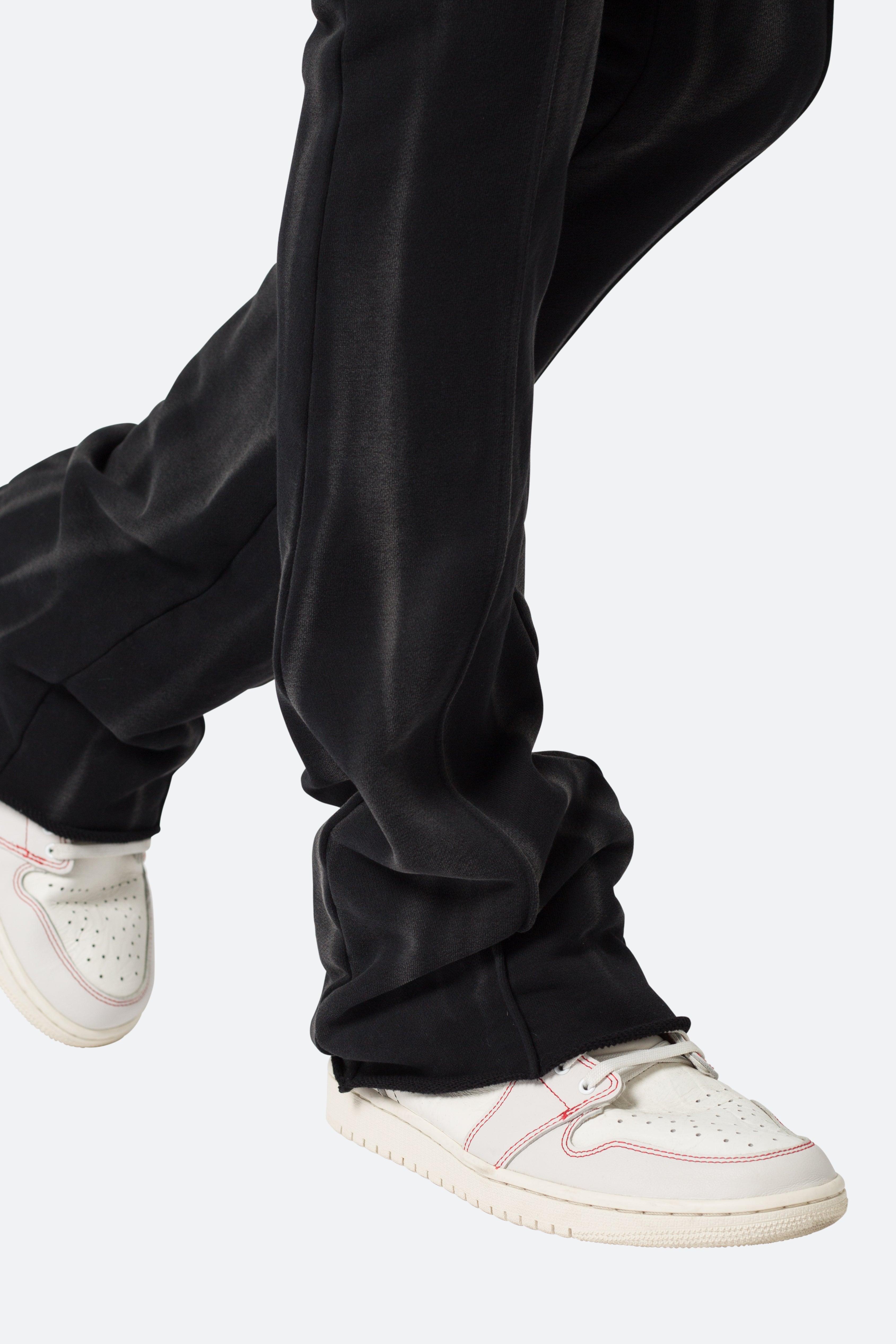 French Terry Flare Sweatpants - Black Product Image