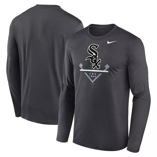 Mens Nike Anthracite Chicago White Sox Icon Legend Performance Long Sleeve T-shirt Product Image