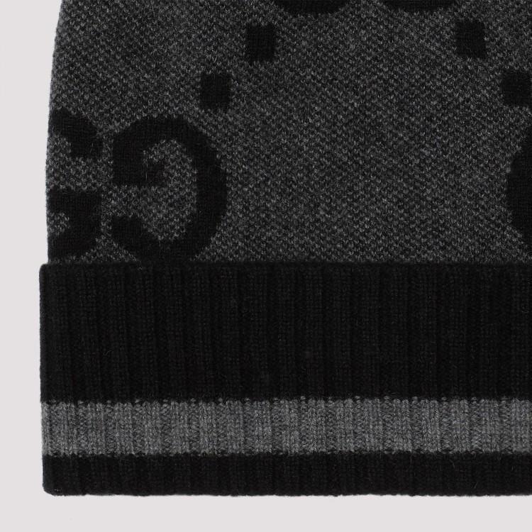 Gg Knit Cashmere Hat In Grey Product Image