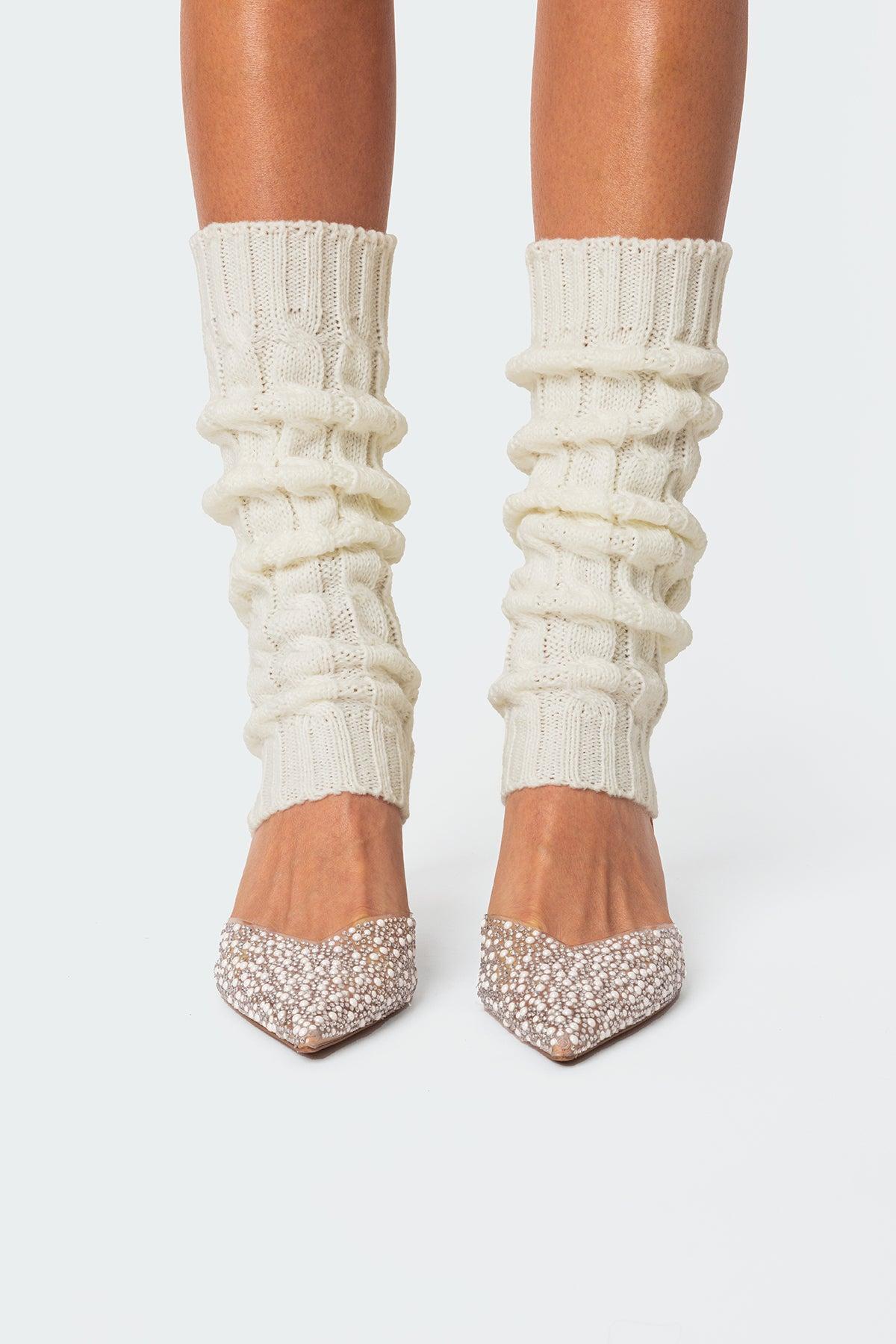 Cable Knit Leg Warmers Product Image