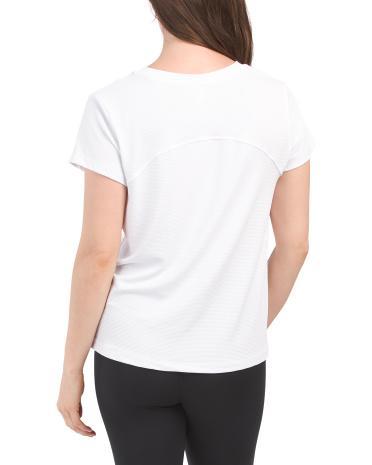 Jacquard Mesh T-Shirt for Women Product Image