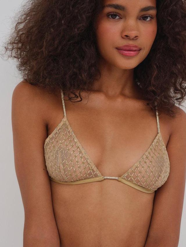 Glitter Bralette — Gold Product Image