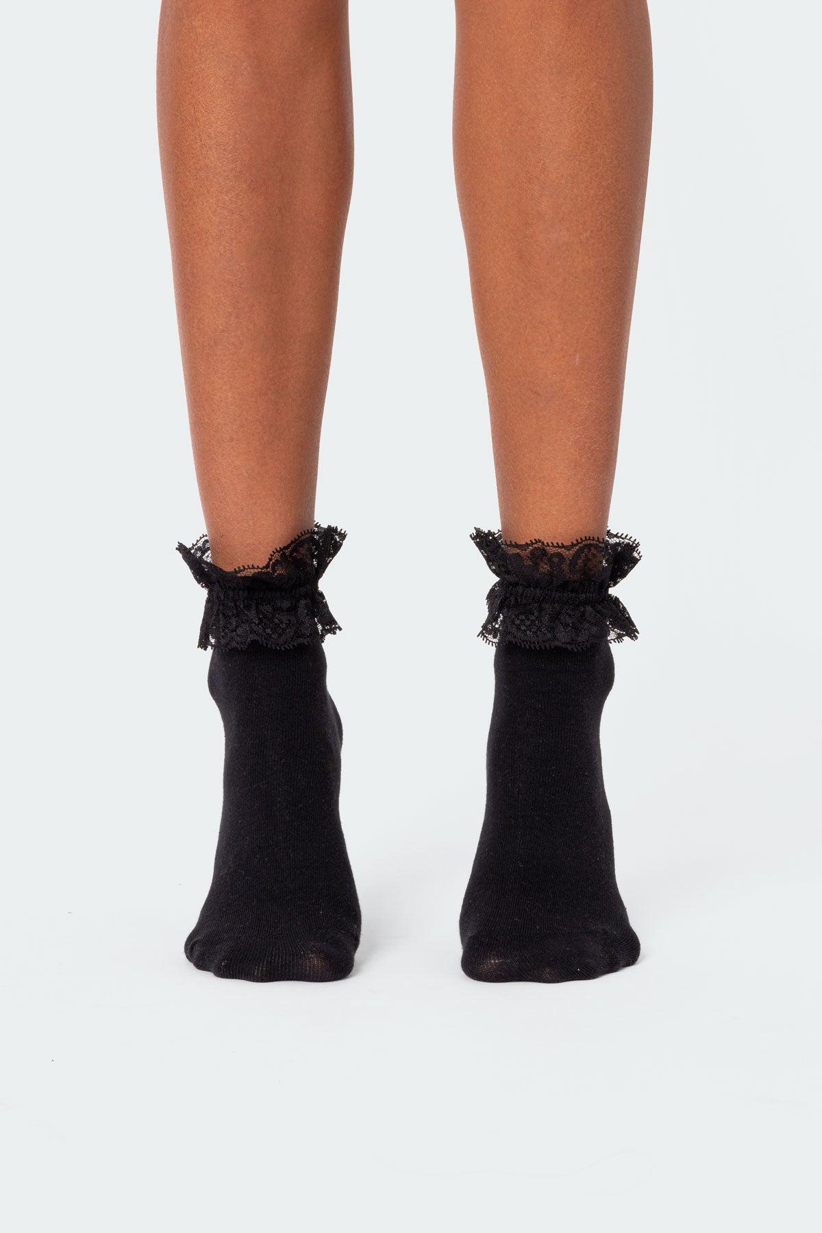 Lace Trim Socks Product Image