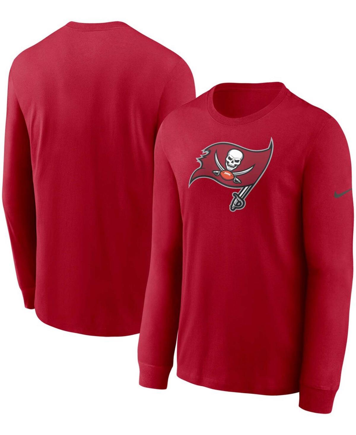 Mens Nike Red Tampa Bay Buccaneers Primary Logo Long Sleeve T-Shirt Product Image