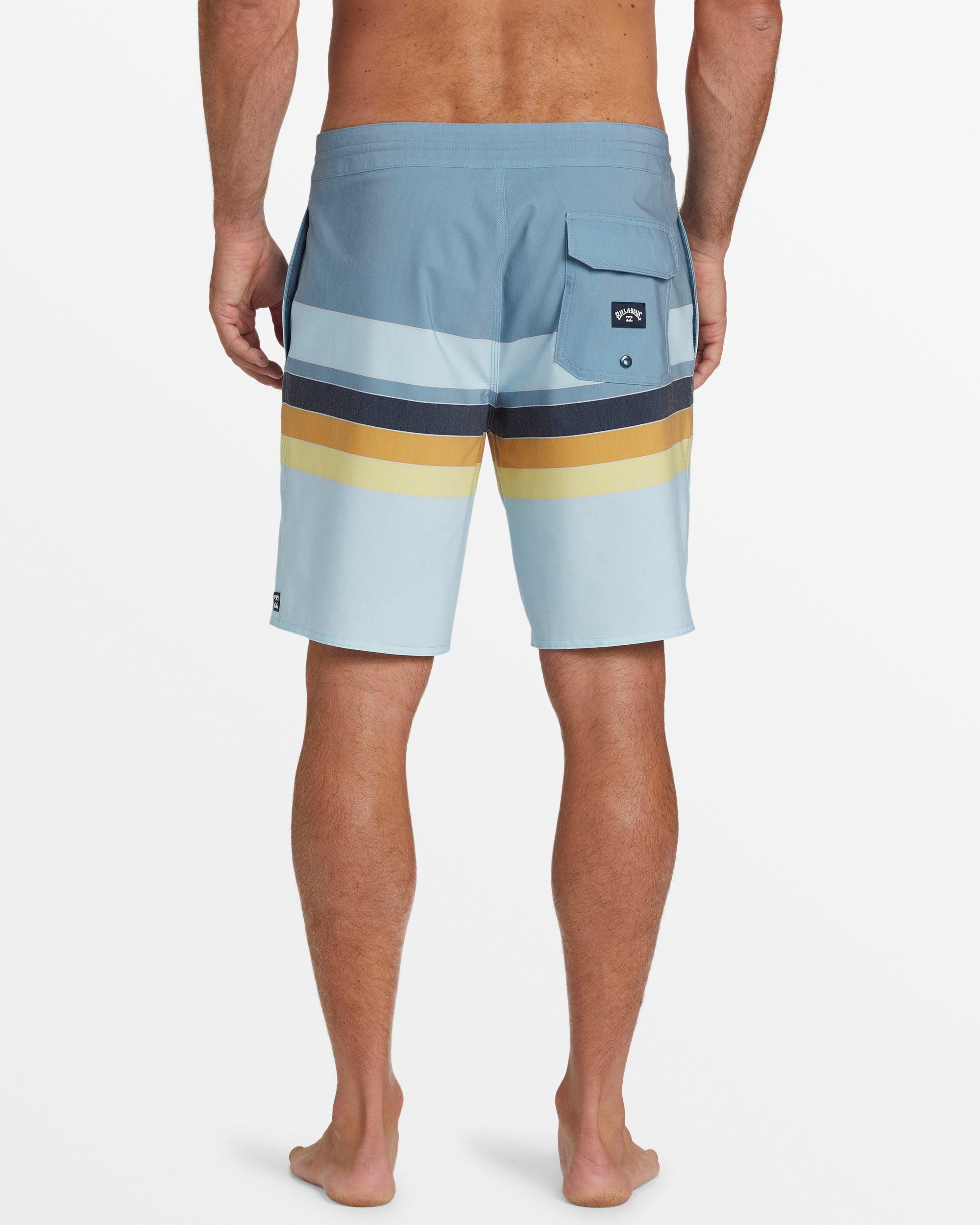 Spinner Lo Tide 18" Boardshorts - Washed Blue Male Product Image