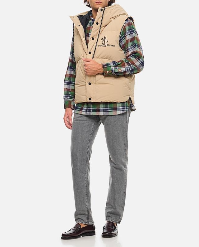 MONCLER Grenoble Logo Detailed Padded Gilet In Multicolor Product Image