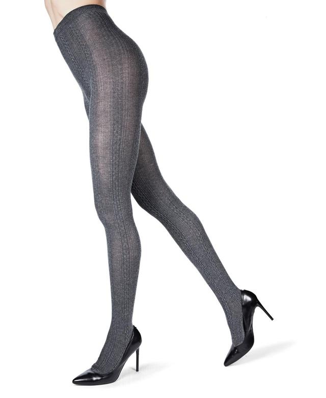 MeMoi Womens Toronto Textured Cable Sweater Tights Product Image