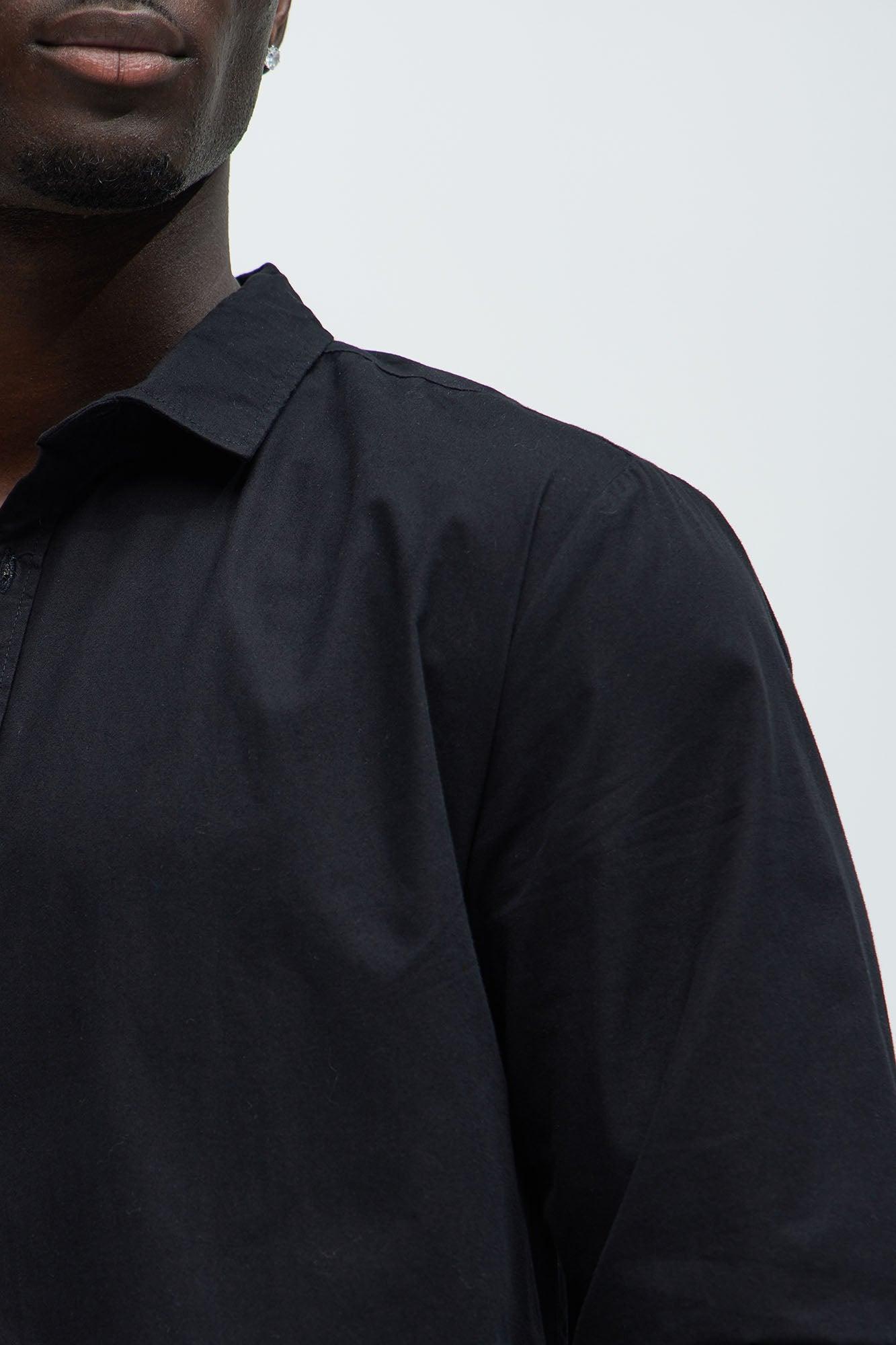 Ryland Button Up Shirt - Black Product Image