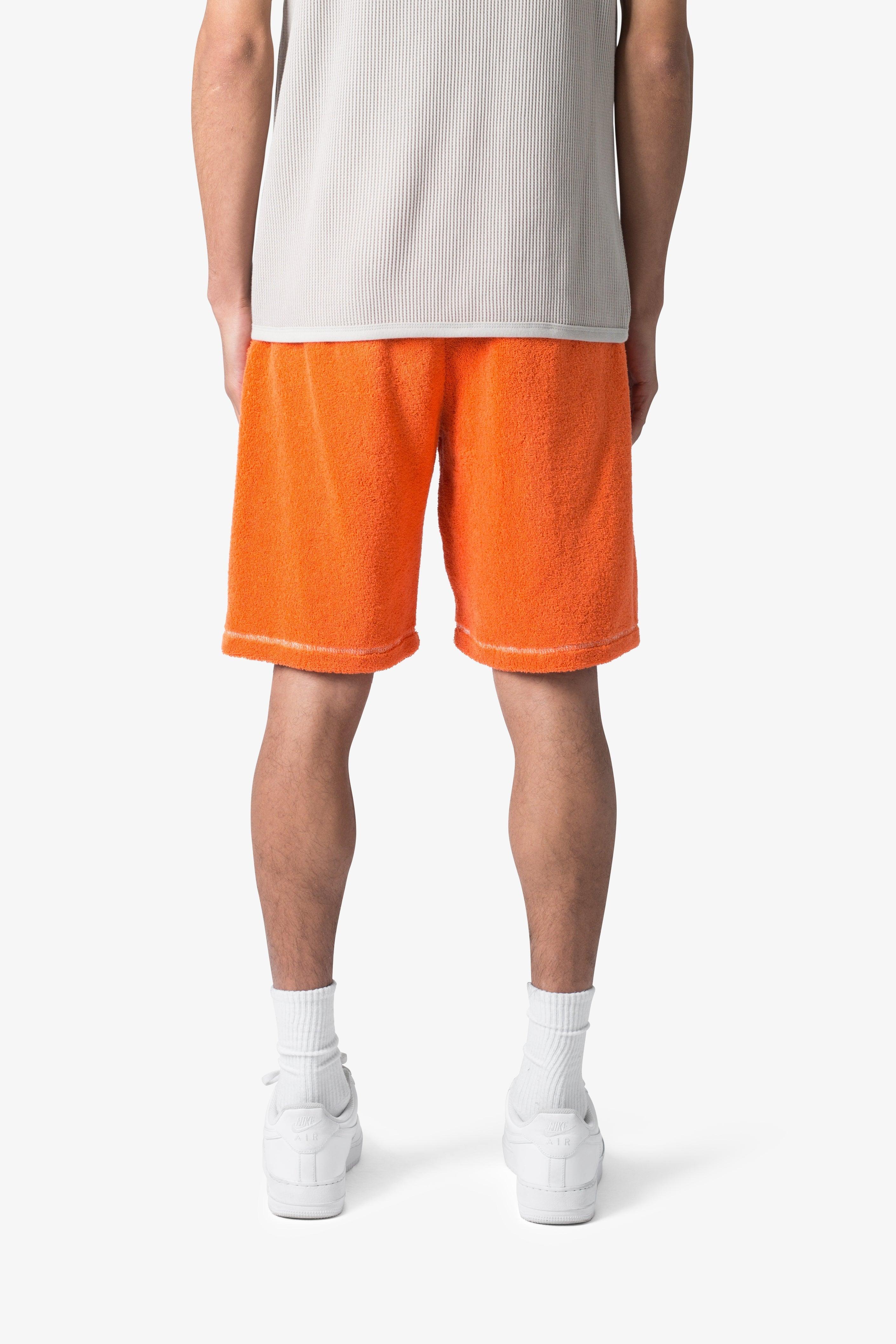 Terry Cloth Shorts - Orange Product Image