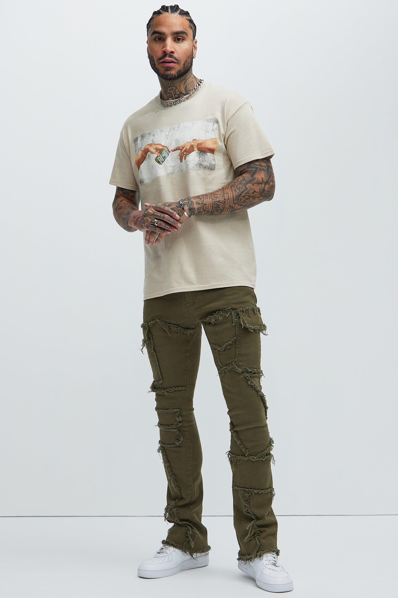 Creation Of Hustle Short Sleeve Tee - Sand Product Image