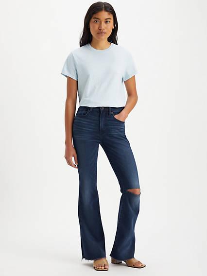 Levis 726 High Rise Flare Womens Jeans Product Image