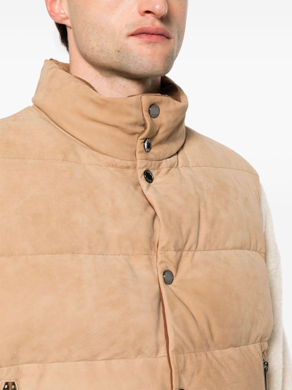 Reversible Down Gilet In Neutrals Product Image