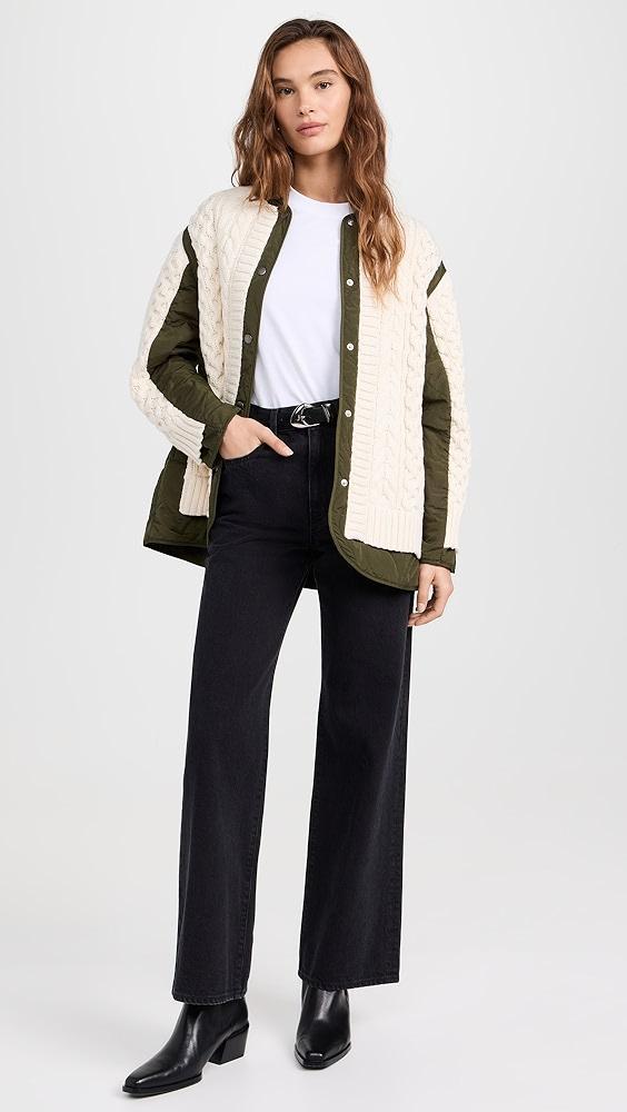 rag & bone Winnie Mixed Media Jacket | Shopbop Product Image